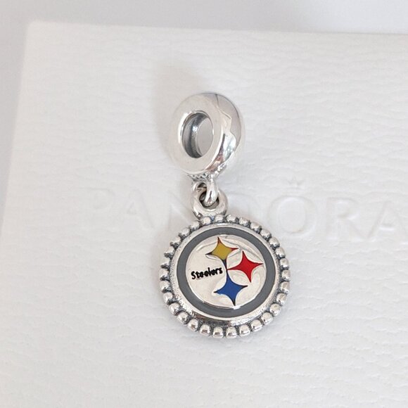 Pandora Pittsburgh Steelers National Football League Exclusive Dangle Charm S925 - Picture 7 of 7